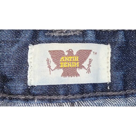 Antik Denim Men's Jeans Dark Wash size 42 Straight Button Fly Cotton 5 Pocket - Picture 6 of 8